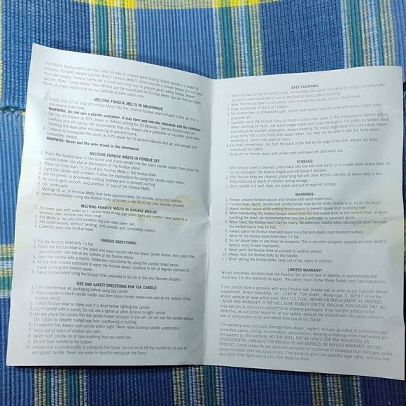 Vintage Wilton Dessert Fondue Set 8 Piece - Picture 11 of 11